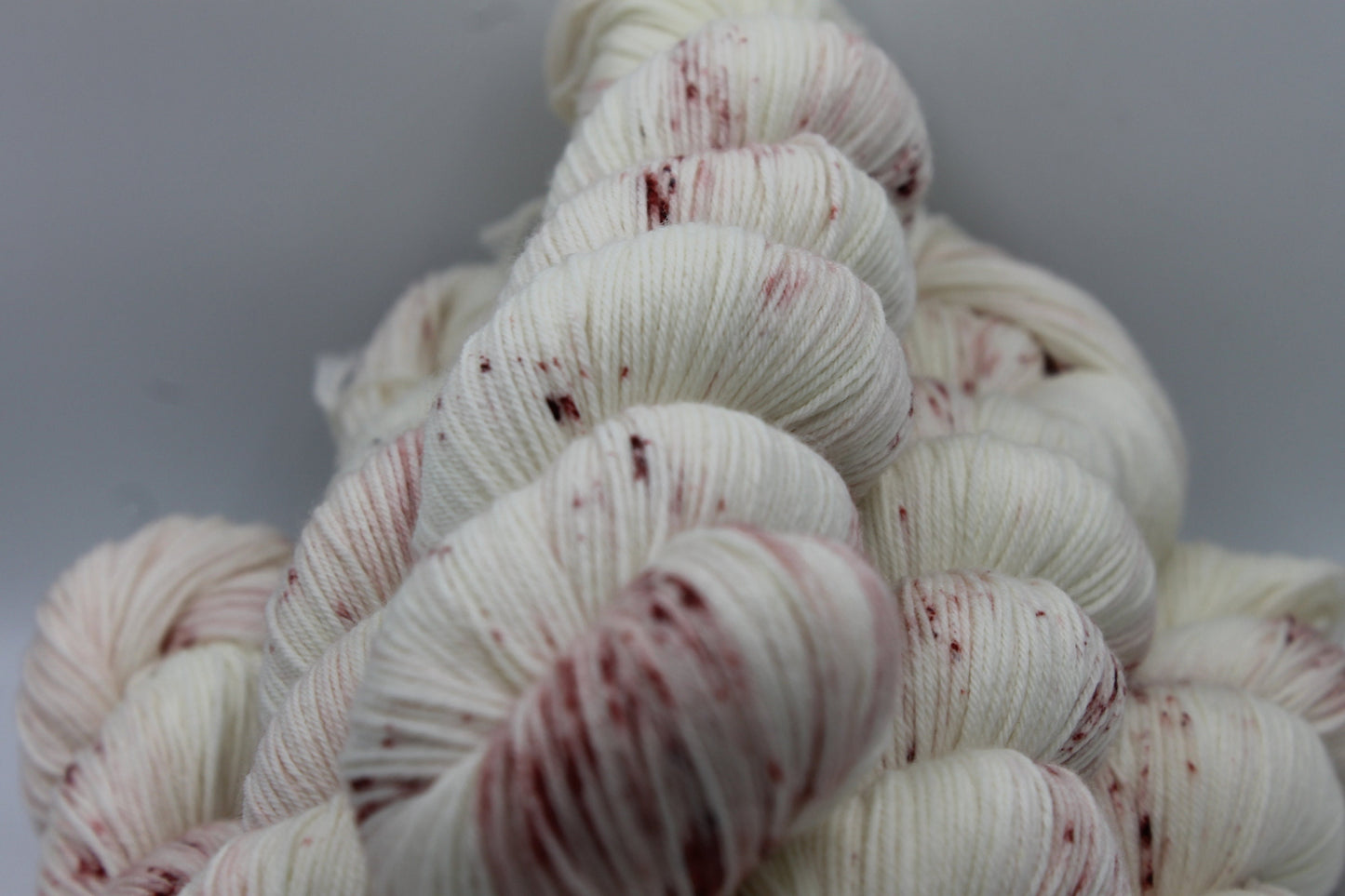 Old Rose Light Speckle Sock Skein 75% SuperWash Merino and 25 Nylon Hand Dyed Yarn 100g