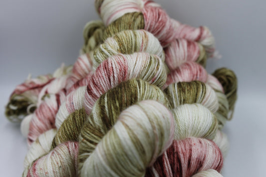 Chatsworth Chintz Sock Yarn 50% Superwash Merino Wool 50% Silk 100g Skeins - Attic Spin Dye