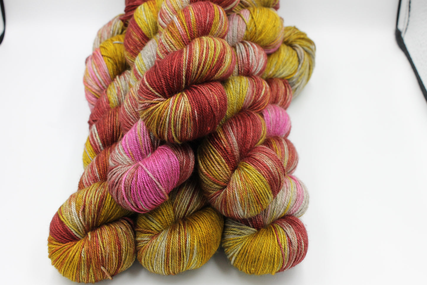 Moorish Crab Sock Skein 60% SuperWash Merino 20 silk and 20 Yak Hand Dyed Yarn
