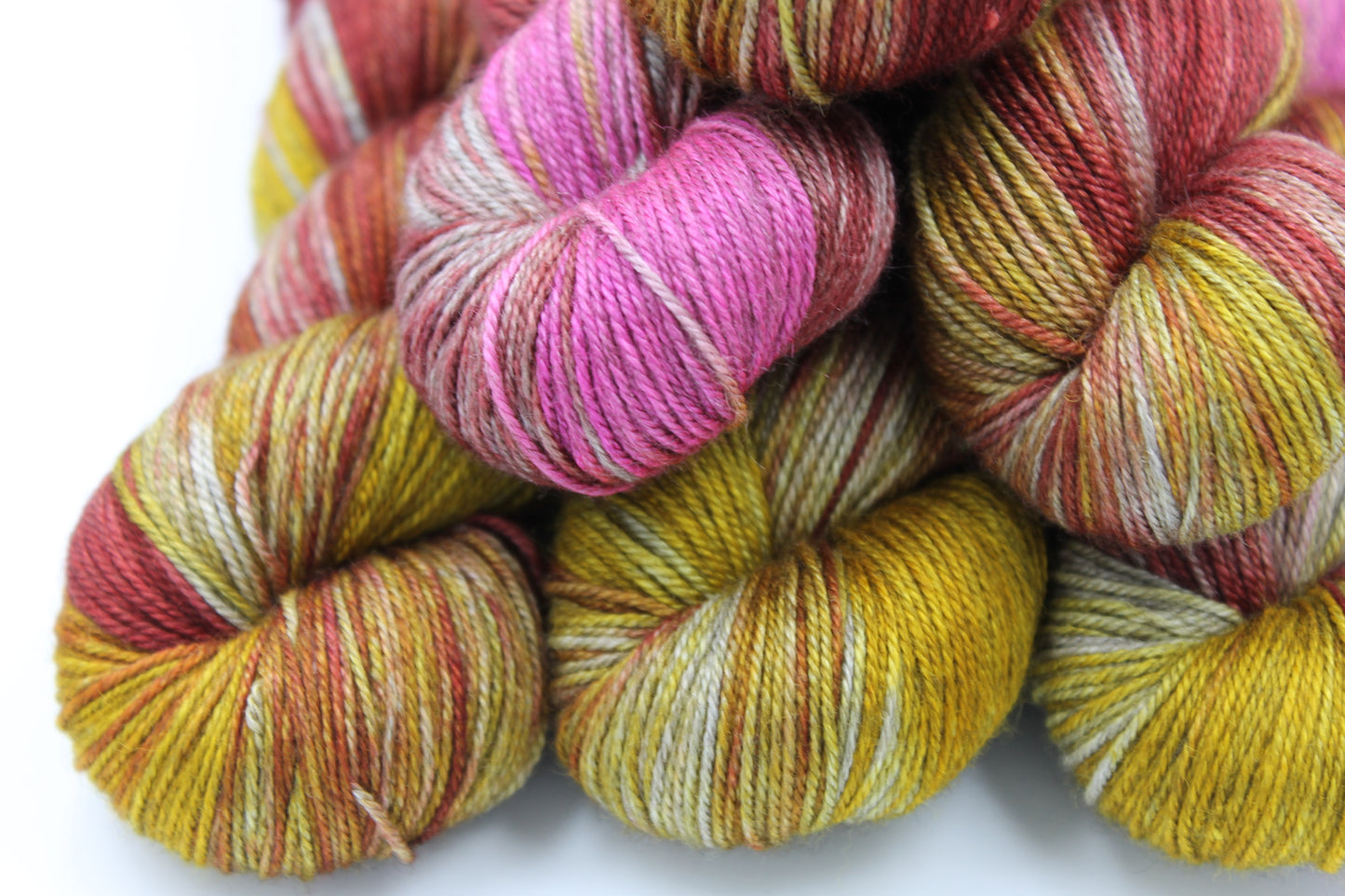 Moorish Crab Sock Skein 60% SuperWash Merino 20 silk and 20 Yak Hand Dyed Yarn