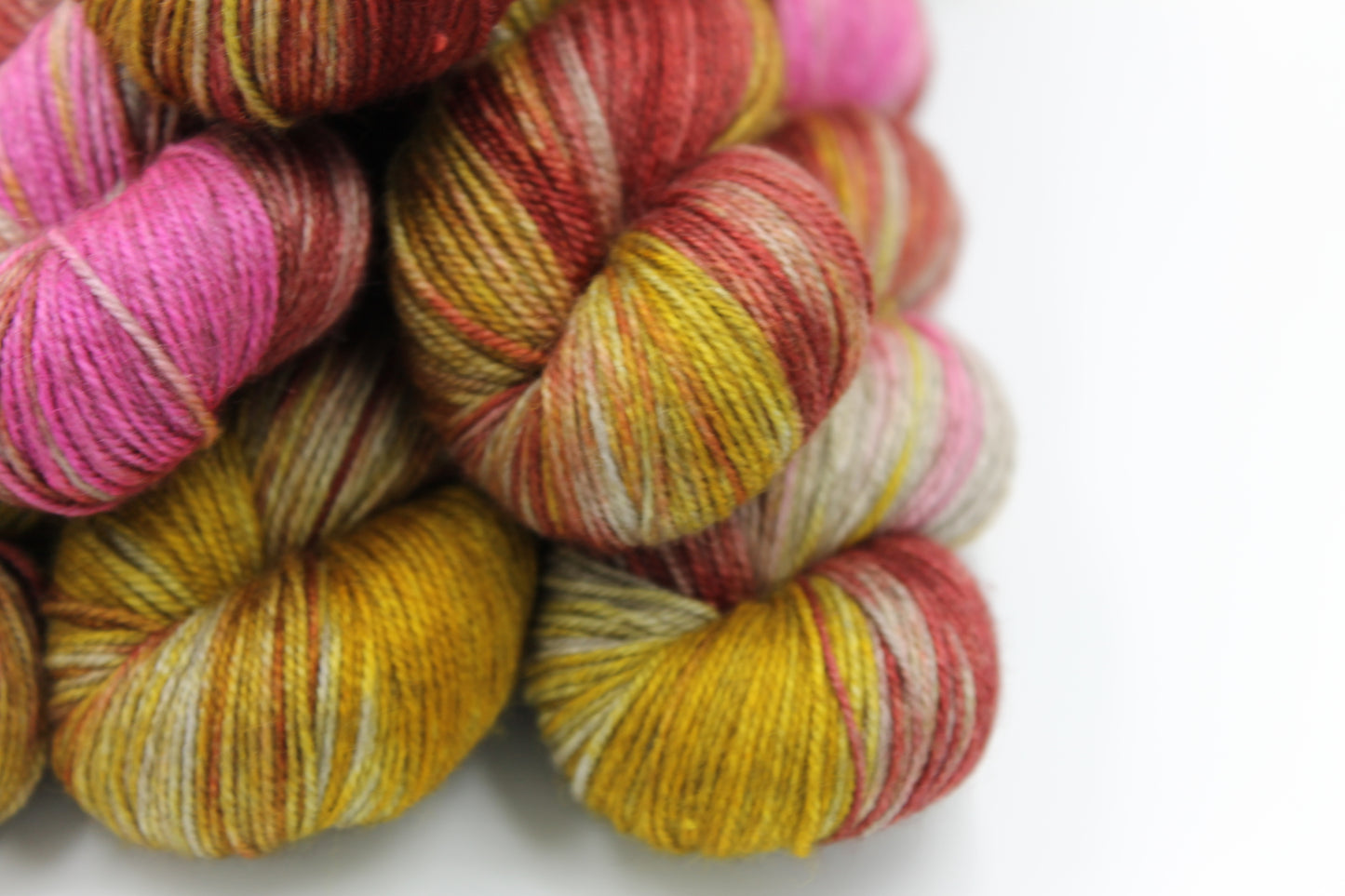 Moorish Crab Sock Skein 60% SuperWash Merino 20 silk and 20 Yak Hand Dyed Yarn