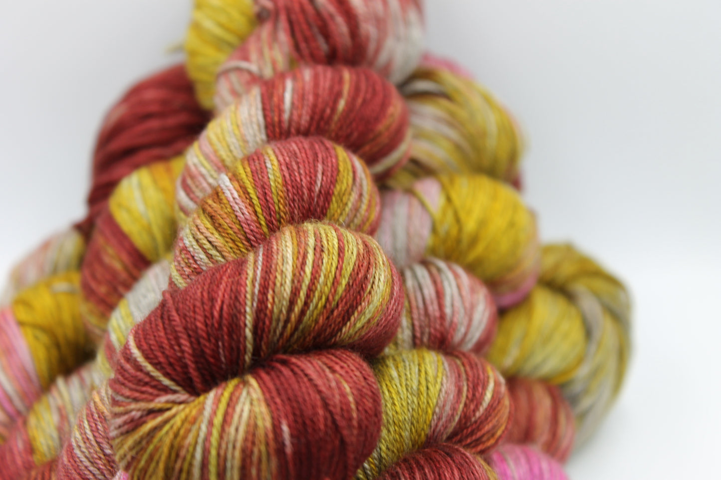Moorish Crab Sock Skein 60% SuperWash Merino 20 silk and 20 Yak Hand Dyed Yarn
