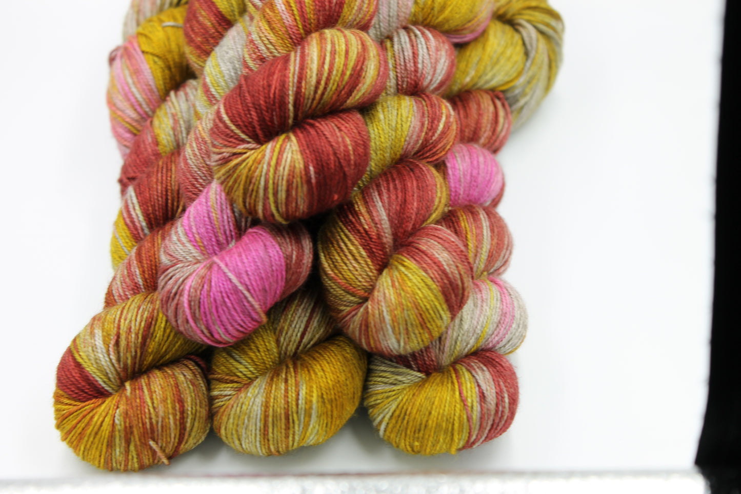 Moorish Crab Sock Skein 60% SuperWash Merino 20 silk and 20 Yak Hand Dyed Yarn