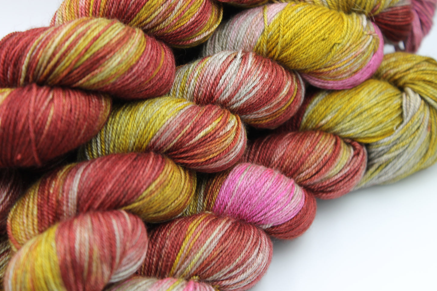 Moorish Crab Sock Skein 60% SuperWash Merino 20 silk and 20 Yak Hand Dyed Yarn