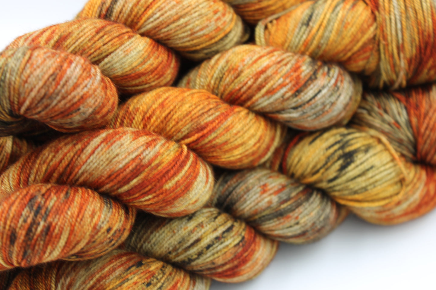 Playa Blanca Sock Skein 60% SuperWash Merino 20 silk and 20 Yak Hand Dyed Yarn