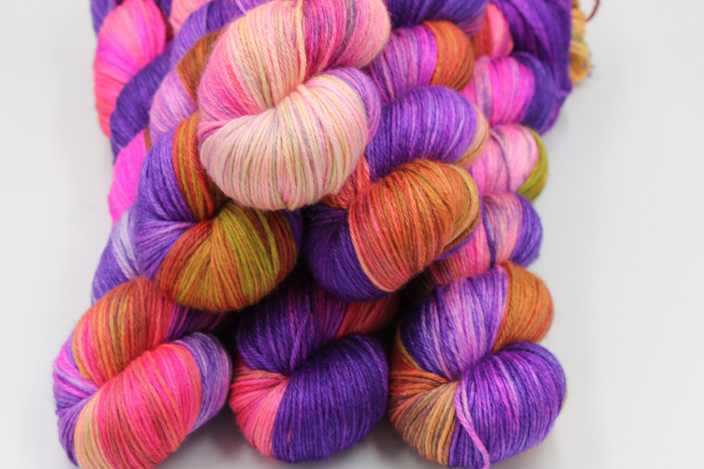Aurora Sock skein 50% Superwash Merino Wool 50 Silk 100g Skeins