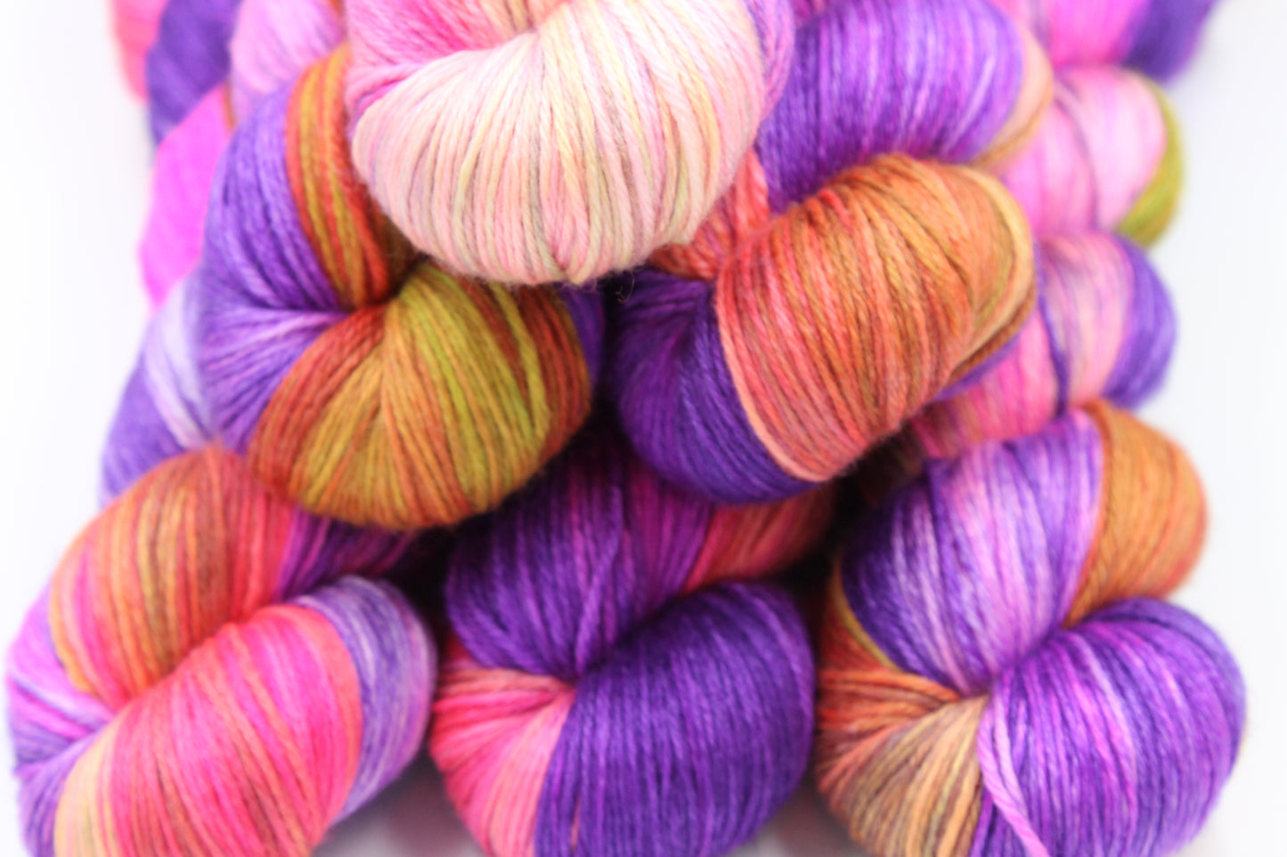 Aurora Sock skein 50% Superwash Merino Wool 50 Silk 100g Skeins