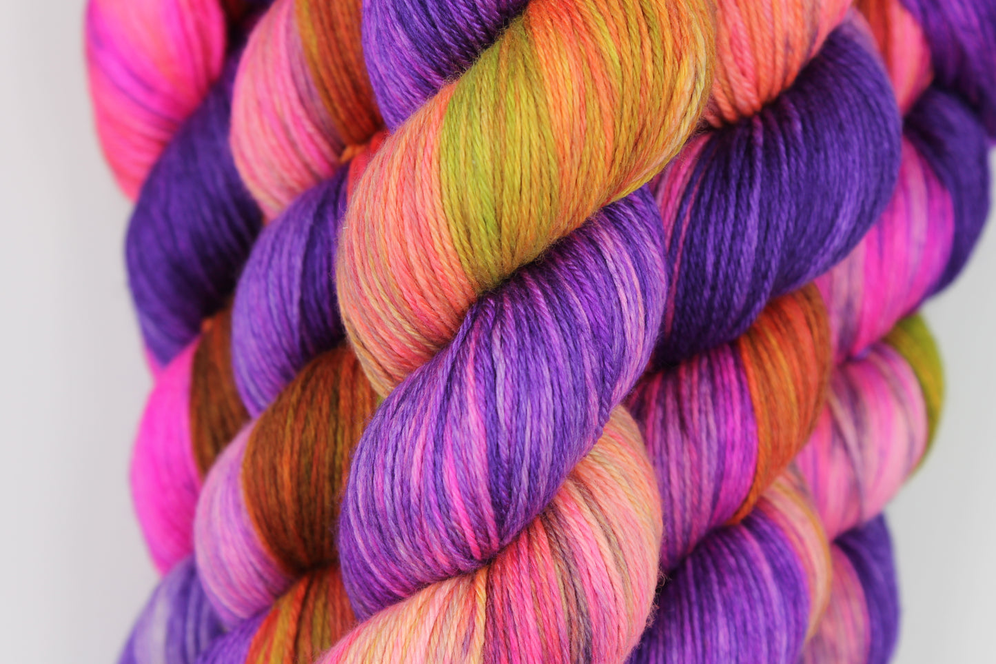 Aurora Sock skein 50% Superwash Merino Wool 50 Silk 100g Skeins