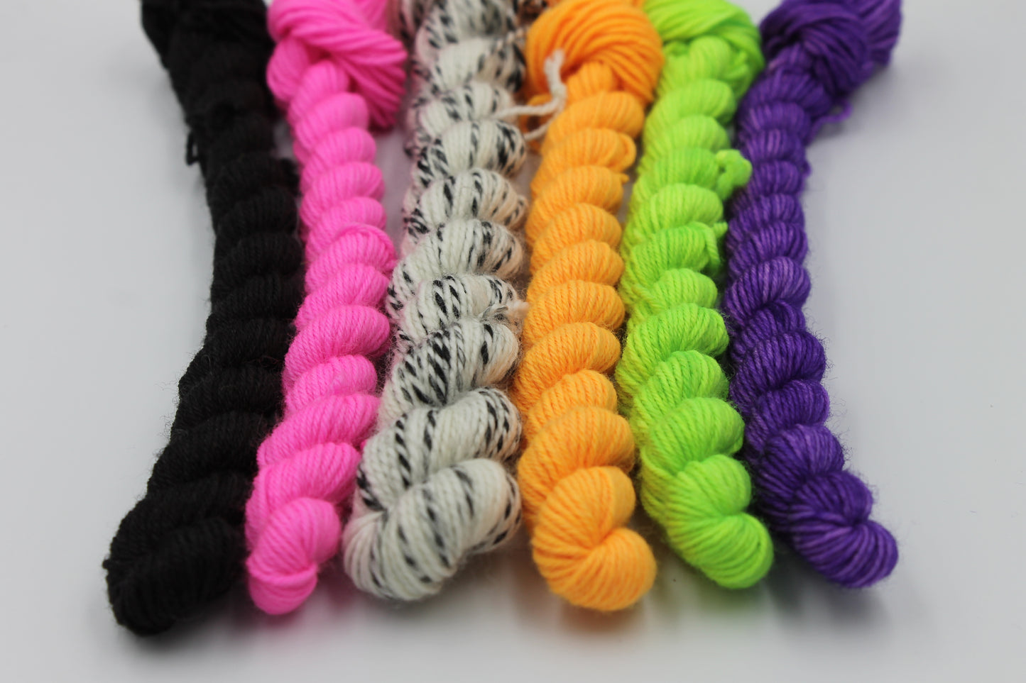 Beetlejuice Sock Set 80% SuperWash Merino and 20% Nylon Hand Dyed Zebra Yarn 1 x 20g And 5 x 10g 75% 25% Superwash Merino and Nylon