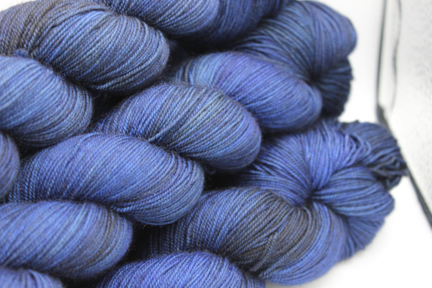 Midnight Blue Sock Skein 70% Superwash Merino 20% Yak 10% Nylon 100g