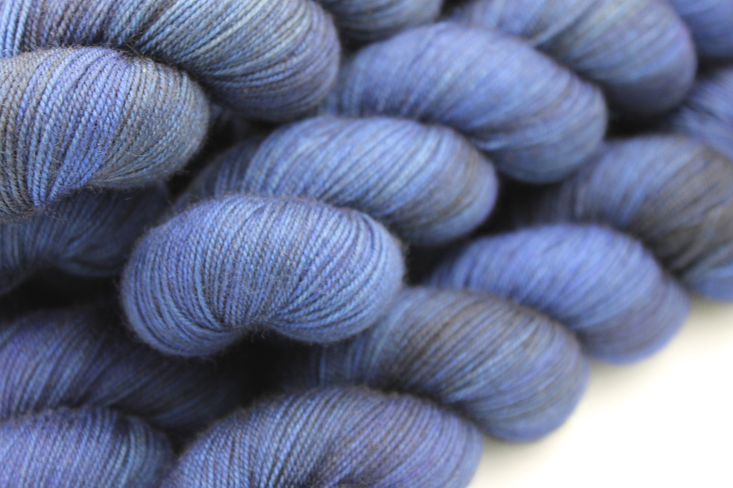Midnight Blue Sock Skein 70% Superwash Merino 20% Yak 10% Nylon 100g