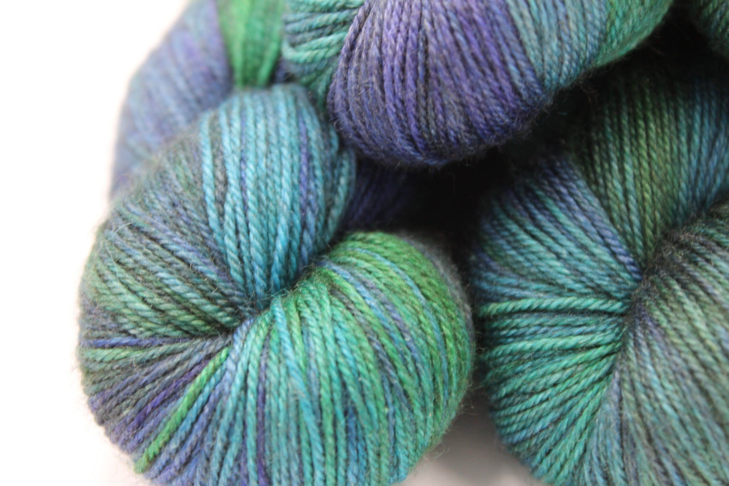 Yorkshire Dales Sock Skein 60% SuperWash Merino 20% silk and 20% Yak Hand Dyed Yarn
