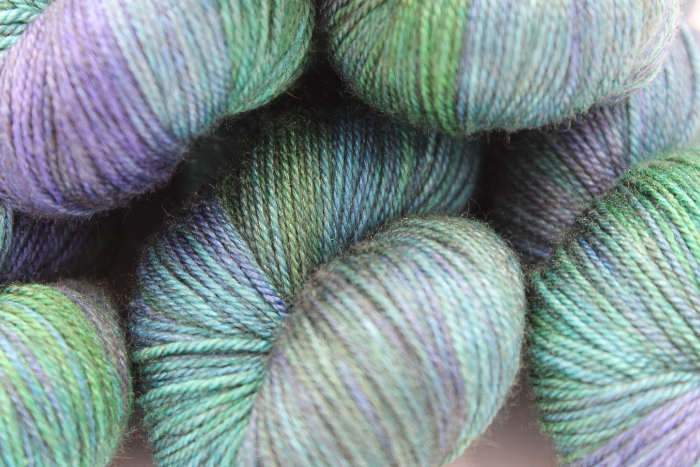 Yorkshire Dales Sock Skein 60% SuperWash Merino 20% silk and 20% Yak Hand Dyed Yarn