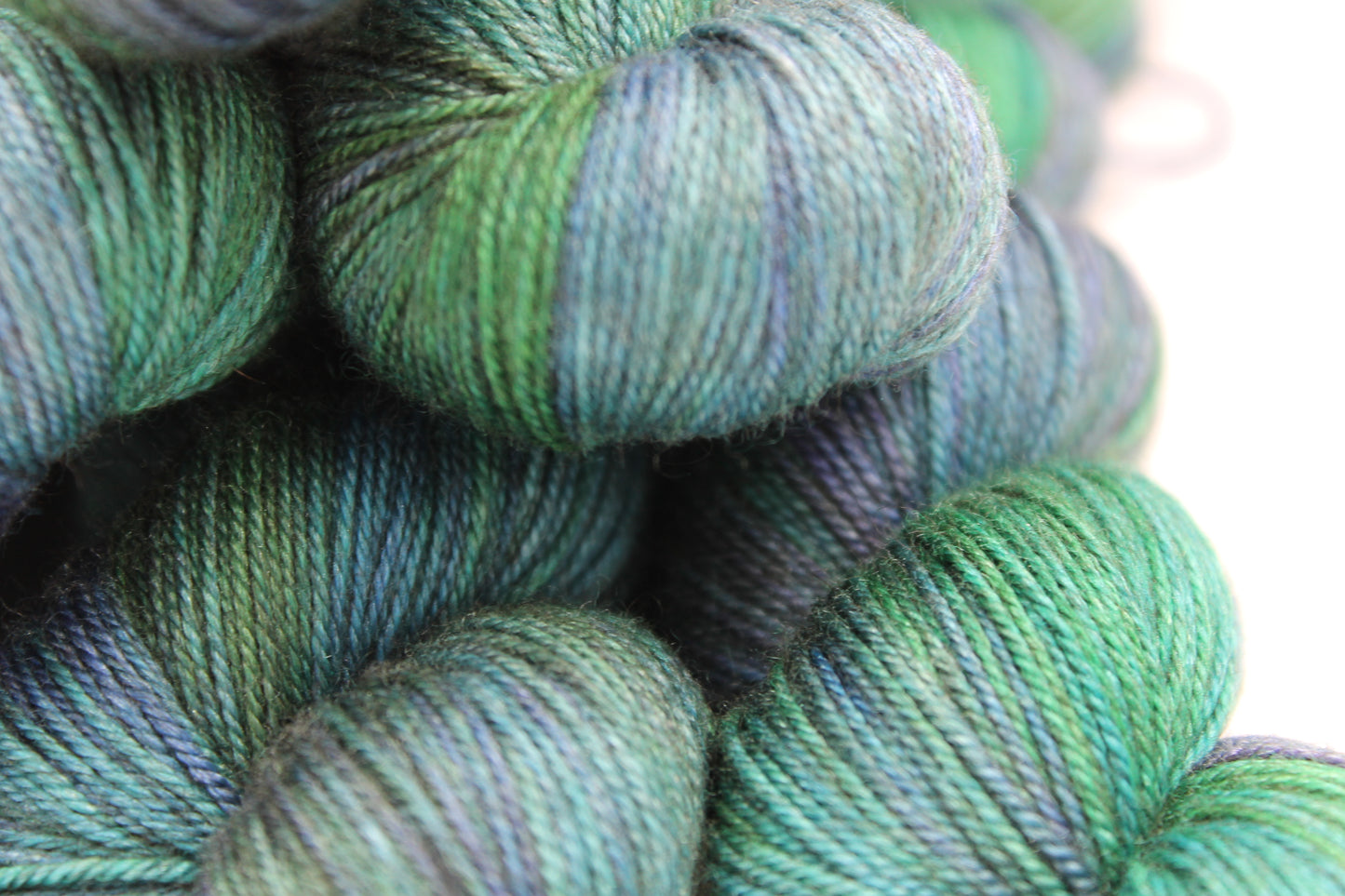 Yorkshire Dales Sock Skein 60% SuperWash Merino 20% silk and 20% Yak Hand Dyed Yarn