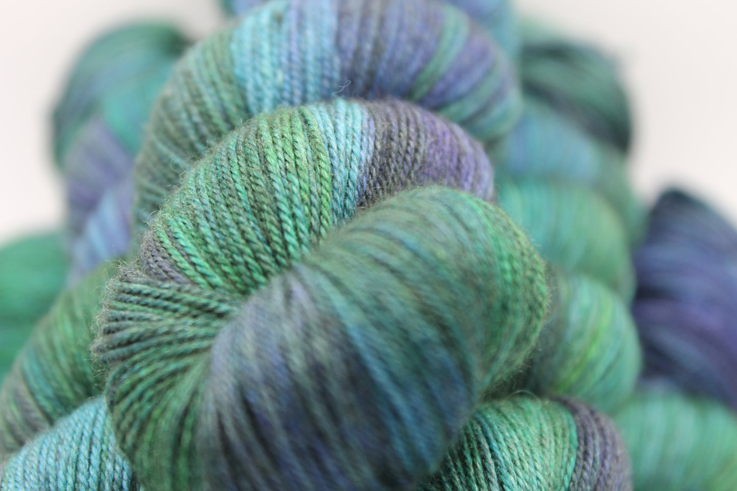 Yorkshire Dales Sock Skein 60% SuperWash Merino 20% silk and 20% Yak Hand Dyed Yarn