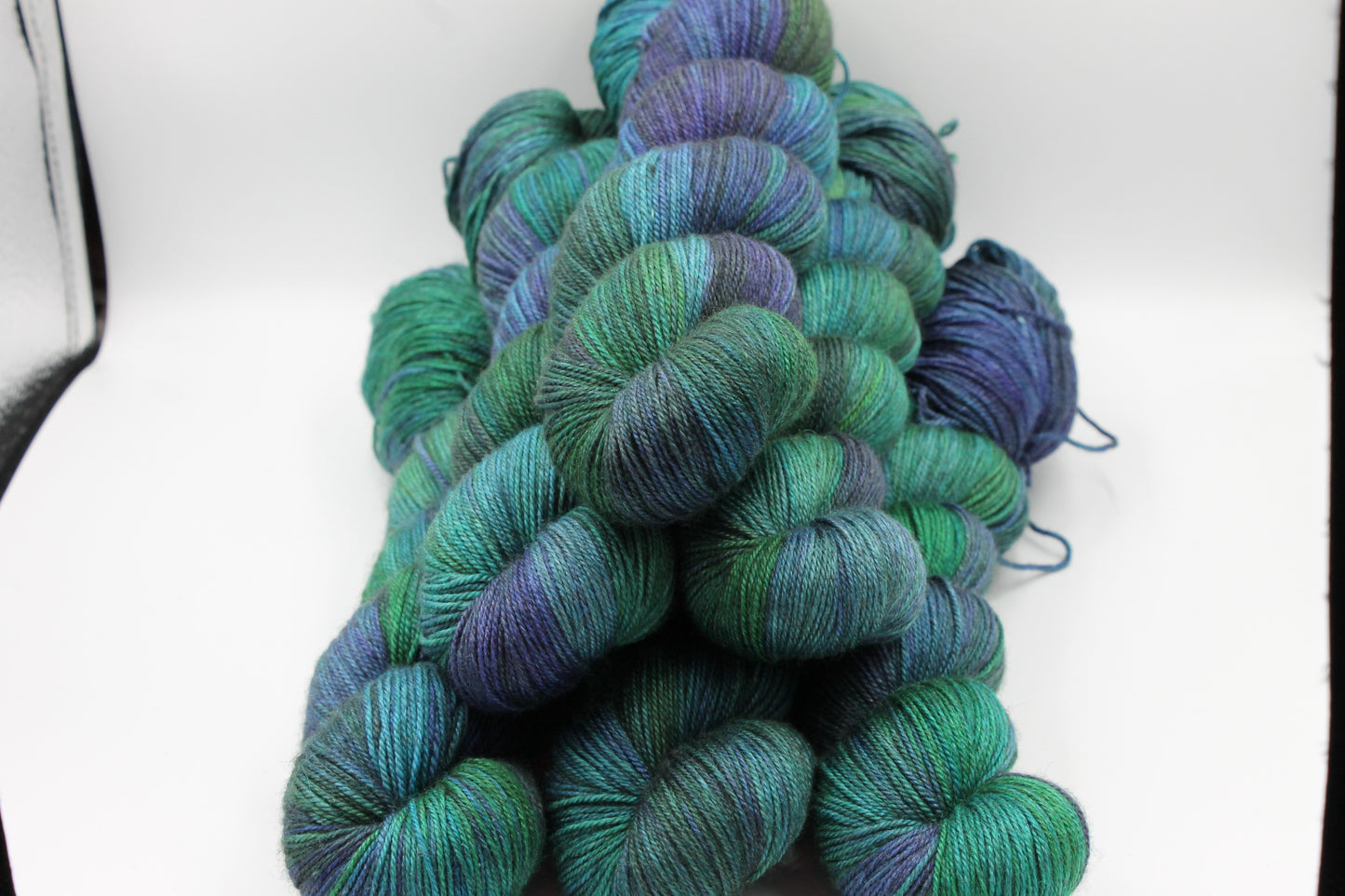 Yorkshire Dales Sock Skein 60% SuperWash Merino 20% silk and 20% Yak Hand Dyed Yarn
