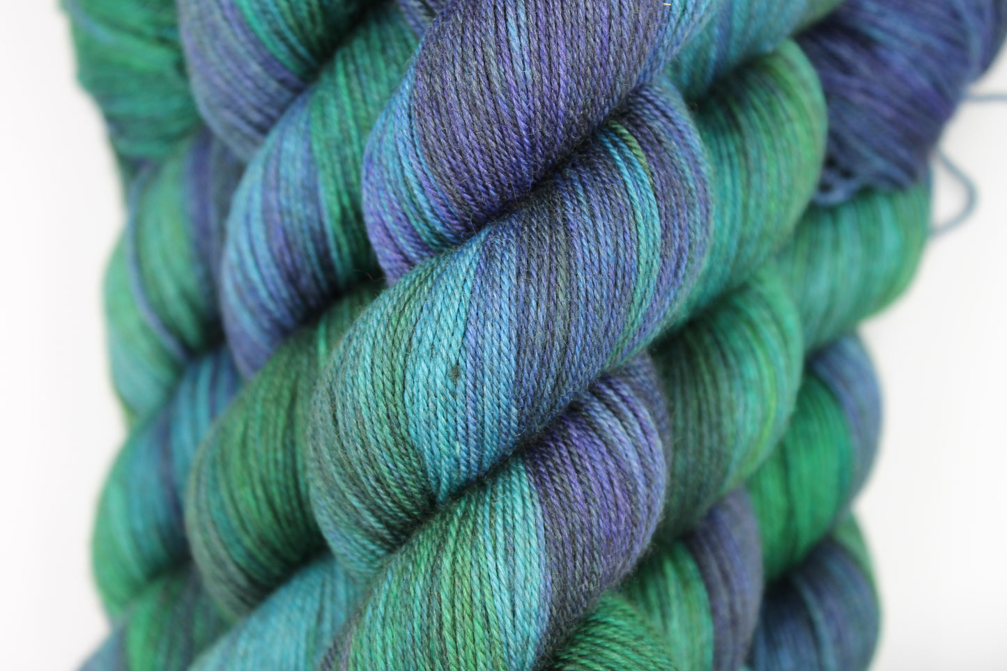 Yorkshire Dales Sock Skein 60% SuperWash Merino 20% silk and 20% Yak Hand Dyed Yarn