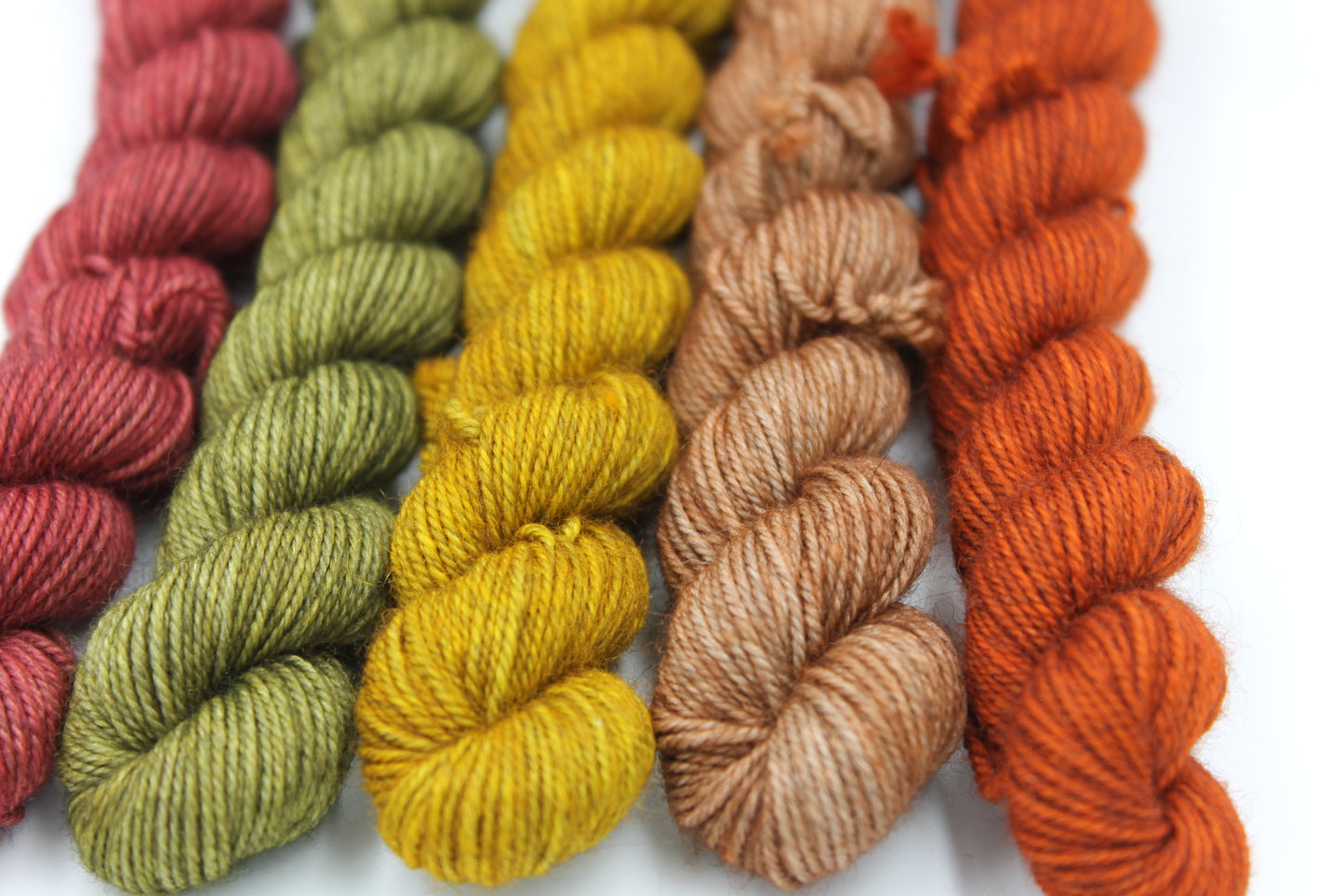 Harvest Hues Mini Skein Set Sock 70% Superwash Merino 20% Yak 10% Nylon 5 x 20g