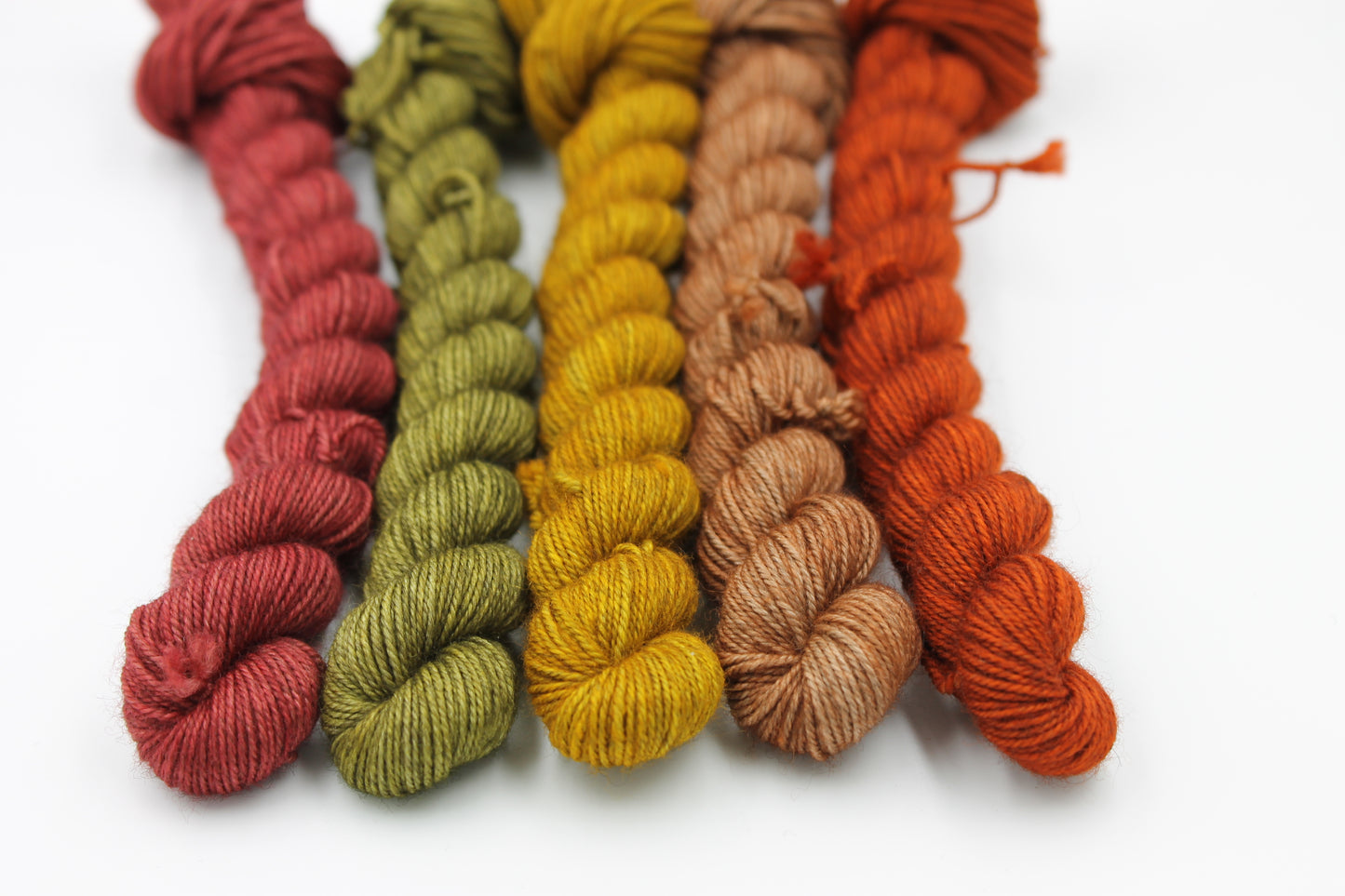 Harvest Hues Mini Skein Set Sock 70% Superwash Merino 20% Yak 10% Nylon 5 x 20g