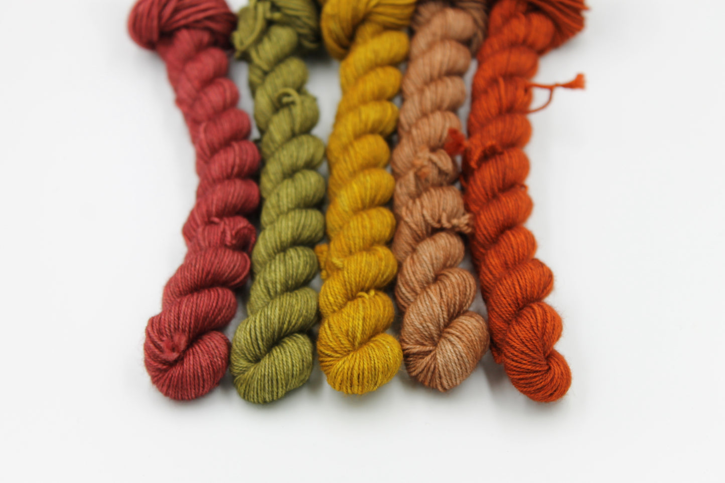 Harvest Hues Mini Skein Set Sock 70% Superwash Merino 20% Yak 10% Nylon 5 x 20g