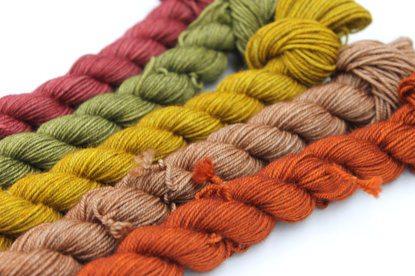Harvest Hues Mini Skein Set Sock 70% Superwash Merino 20% Yak 10% Nylon 5 x 20g