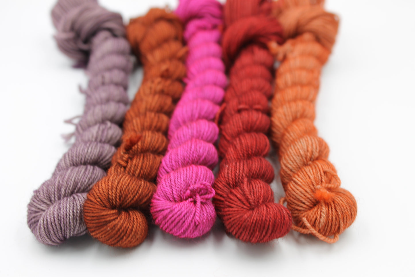 Shades - Dusk Mini Skein Set Sock 70% Superwash Merino 20% Yak 10% Nylon 5 x 20g