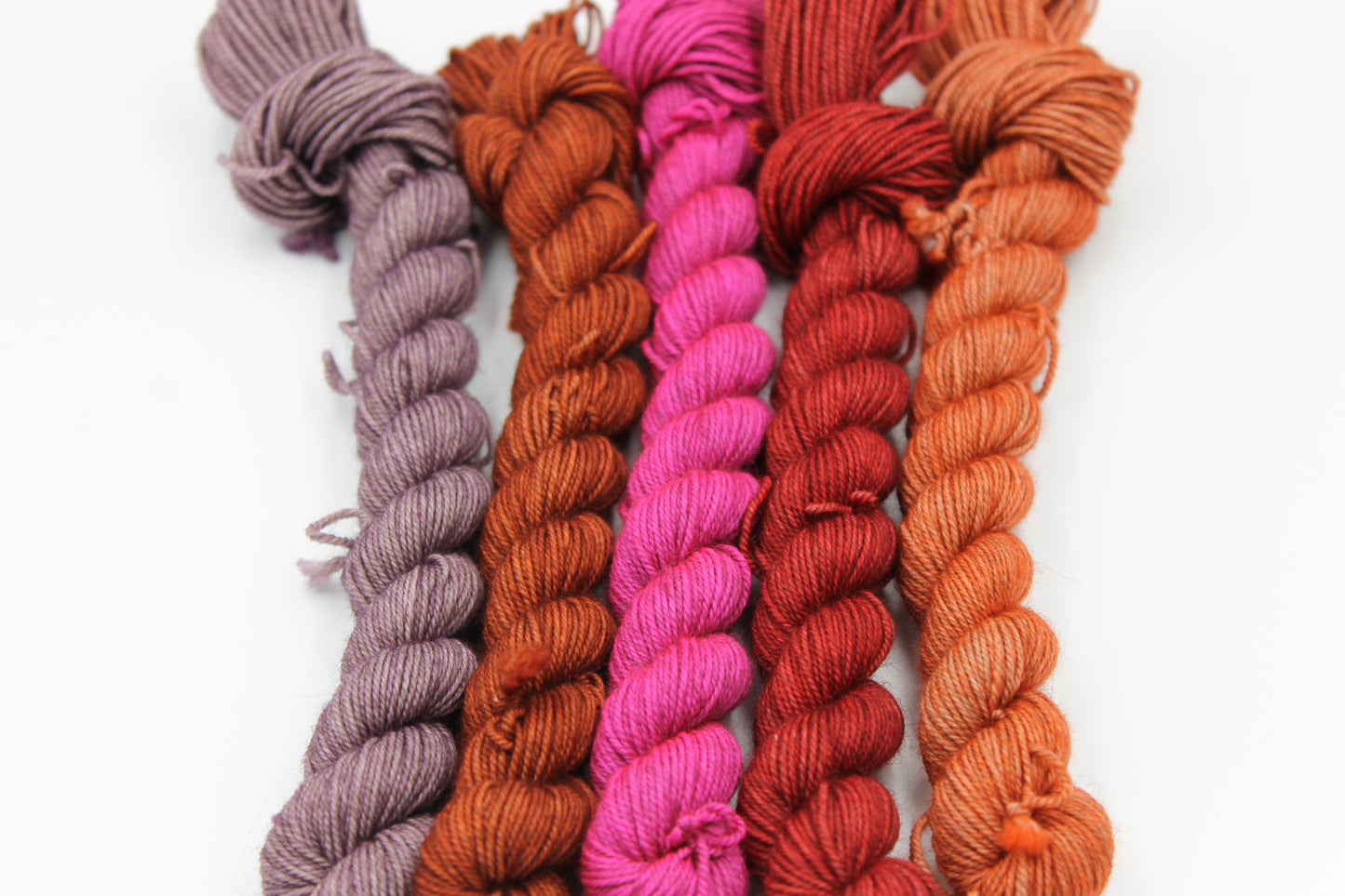 Shades - Dusk Mini Skein Set Sock 70% Superwash Merino 20% Yak 10% Nylon 5 x 20g