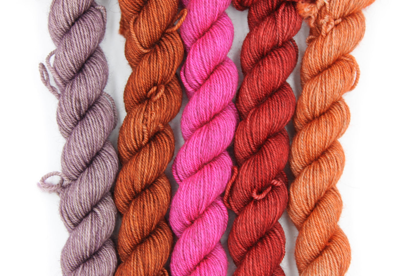 Shades - Dusk Mini Skein Set Sock 70% Superwash Merino 20% Yak 10% Nylon 5 x 20g
