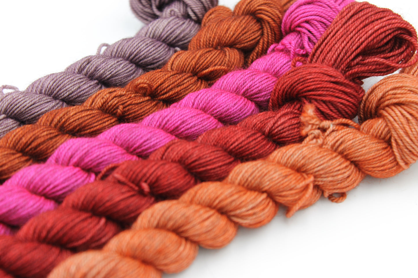 Shades - Dusk Mini Skein Set Sock 70% Superwash Merino 20% Yak 10% Nylon 5 x 20g