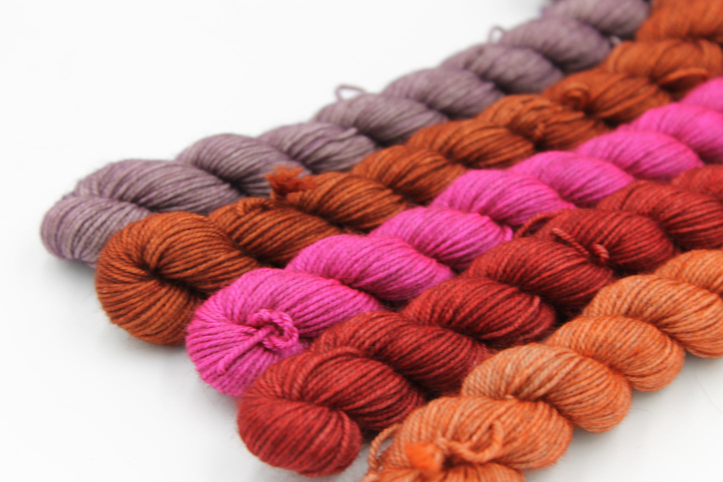 Shades - Dusk Mini Skein Set Sock 70% Superwash Merino 20% Yak 10% Nylon 5 x 20g