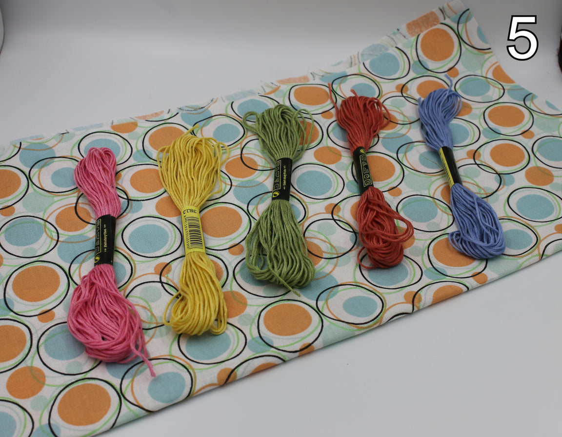 Embroidery Doodle Cloth Kit - Creative Stitching Project