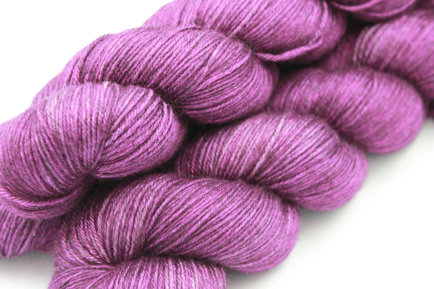 Plum Yak Silk Sock Yarn 50% Yak 50% Silk 100g