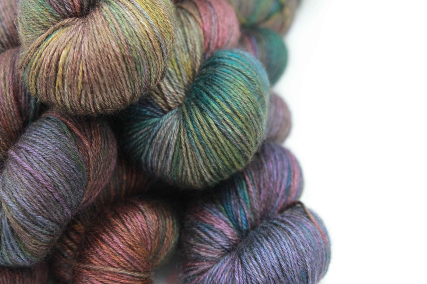 Dragonfly Ember Sock Yarn Skein 50% Yak 50% Silk 100g
