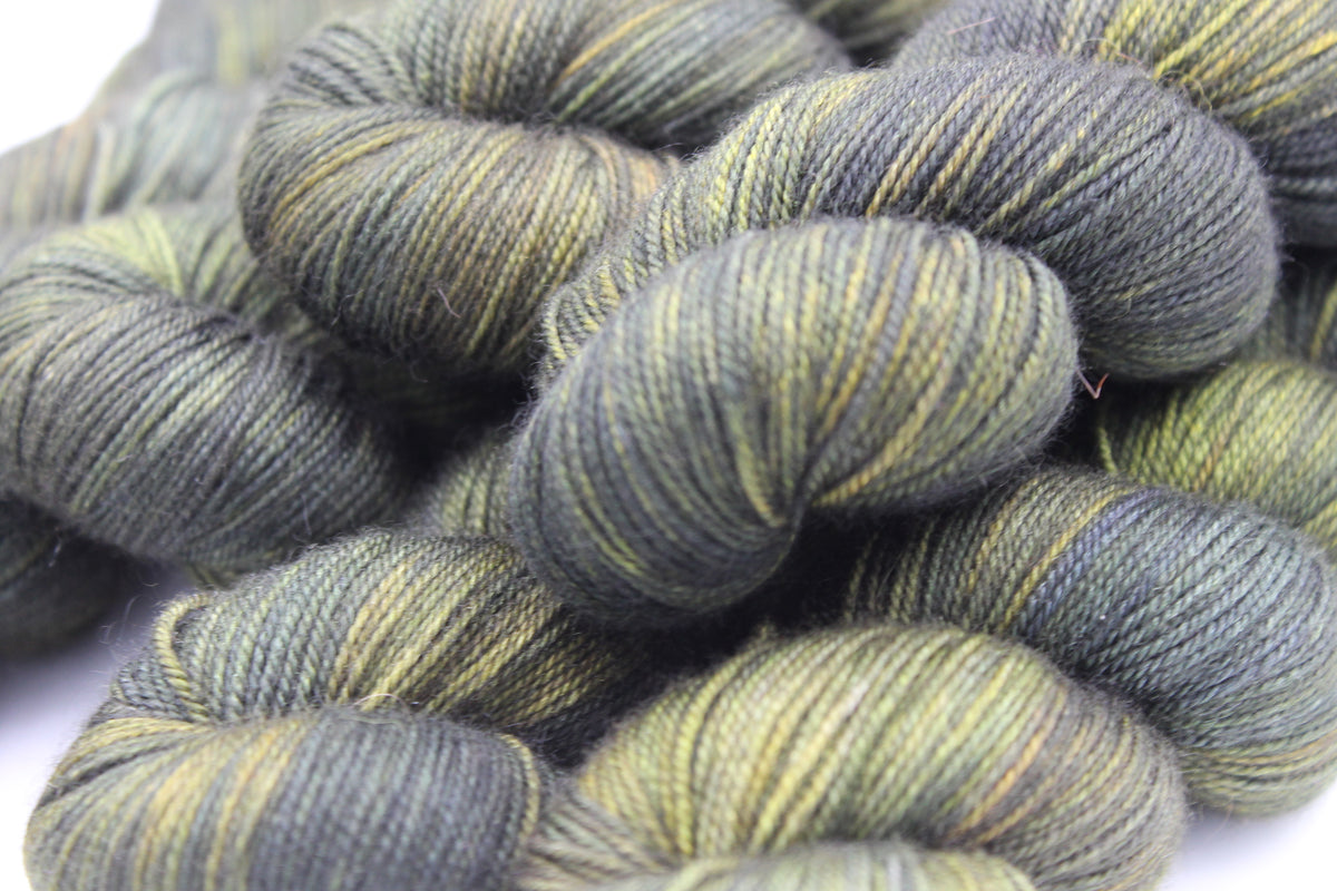 Fangorn Forest Merino Silk Yak Yarn - 60% SuperWash Merino, 20% Silk, 20% Yak