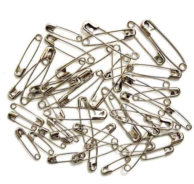 Hobby Gift Create Safety Pins Silver - 50pcs