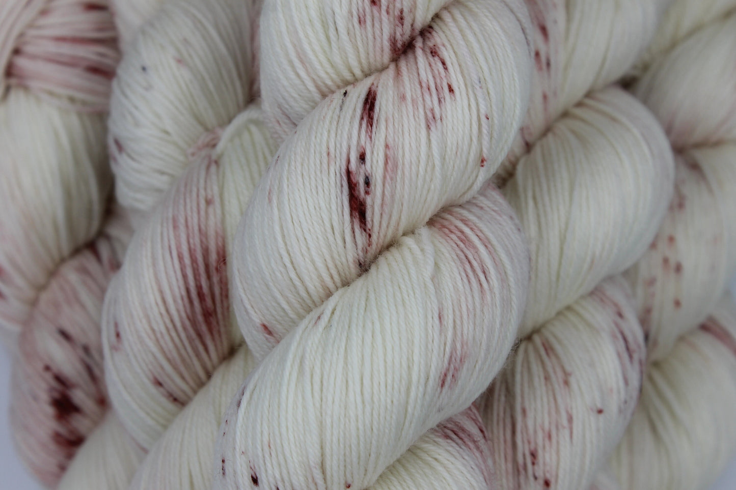 Old Rose Light Speckle Sock Skein 75% SuperWash Merino and 25 Nylon Hand Dyed Yarn 100g