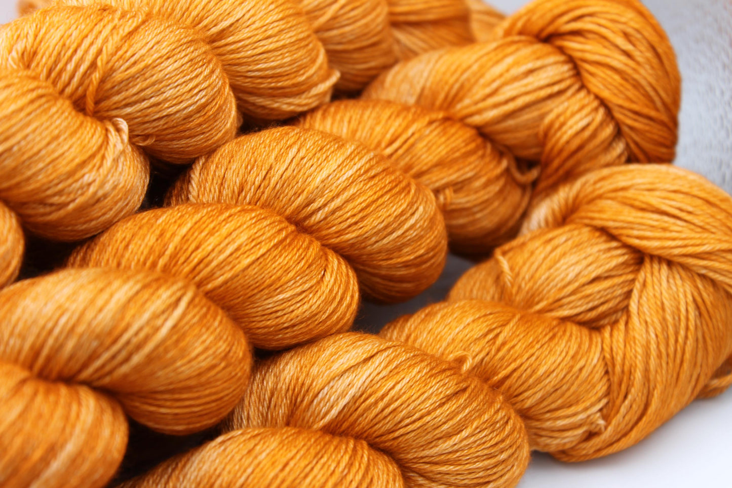 Pumpkin Sock skein 50% Superwash Merino Wool 50 Silk 100g Skeins