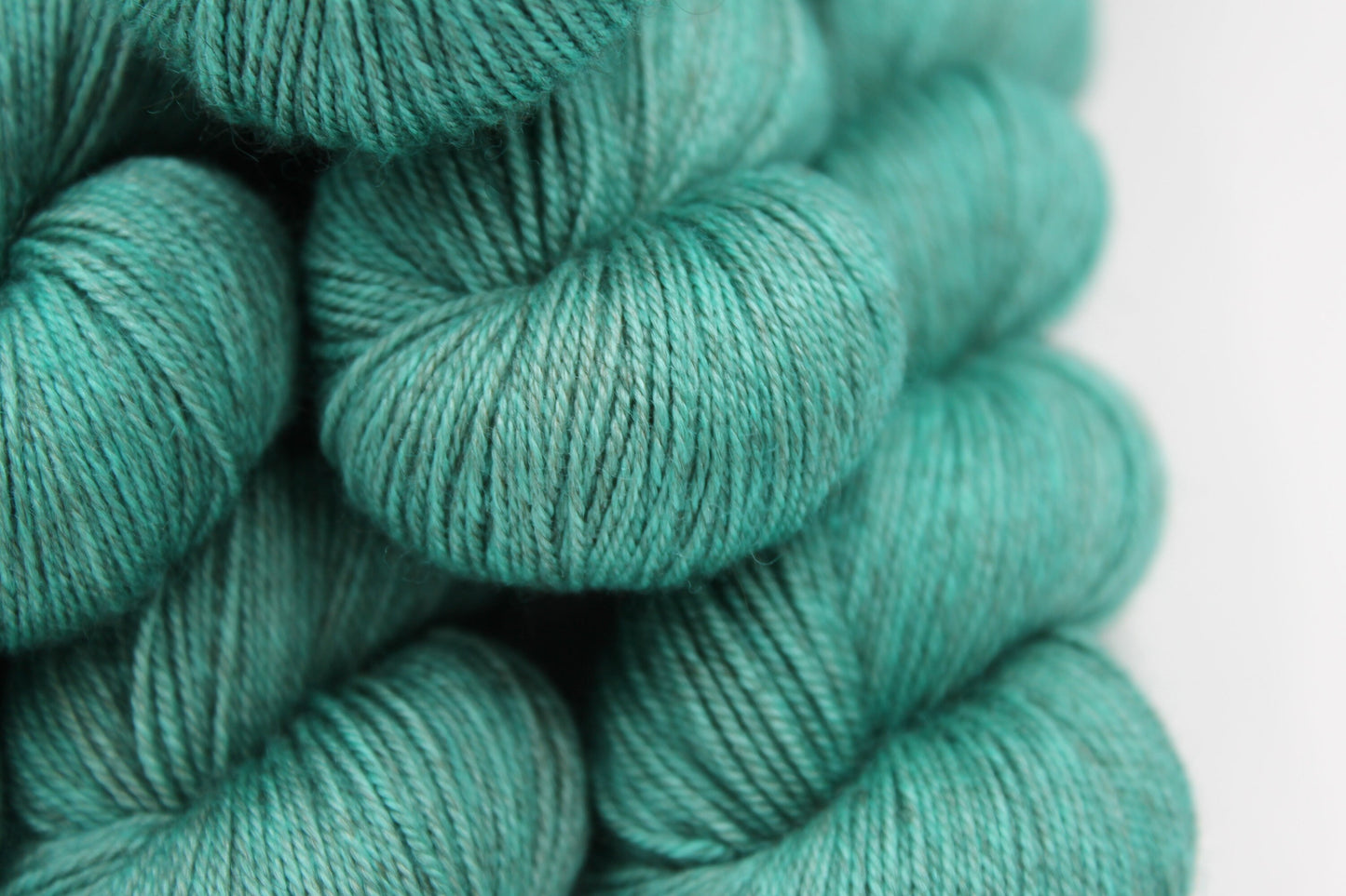 Jade Sock Skein 60% SuperWash Merino 20 silk and 20 Yak Hand Dyed Yarn