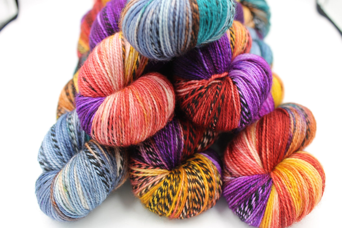 Autumn Zebra Sock Skein 80% SuperWash Merino and 20 Nylon Hand Dyed Zebra Yarn 100g
