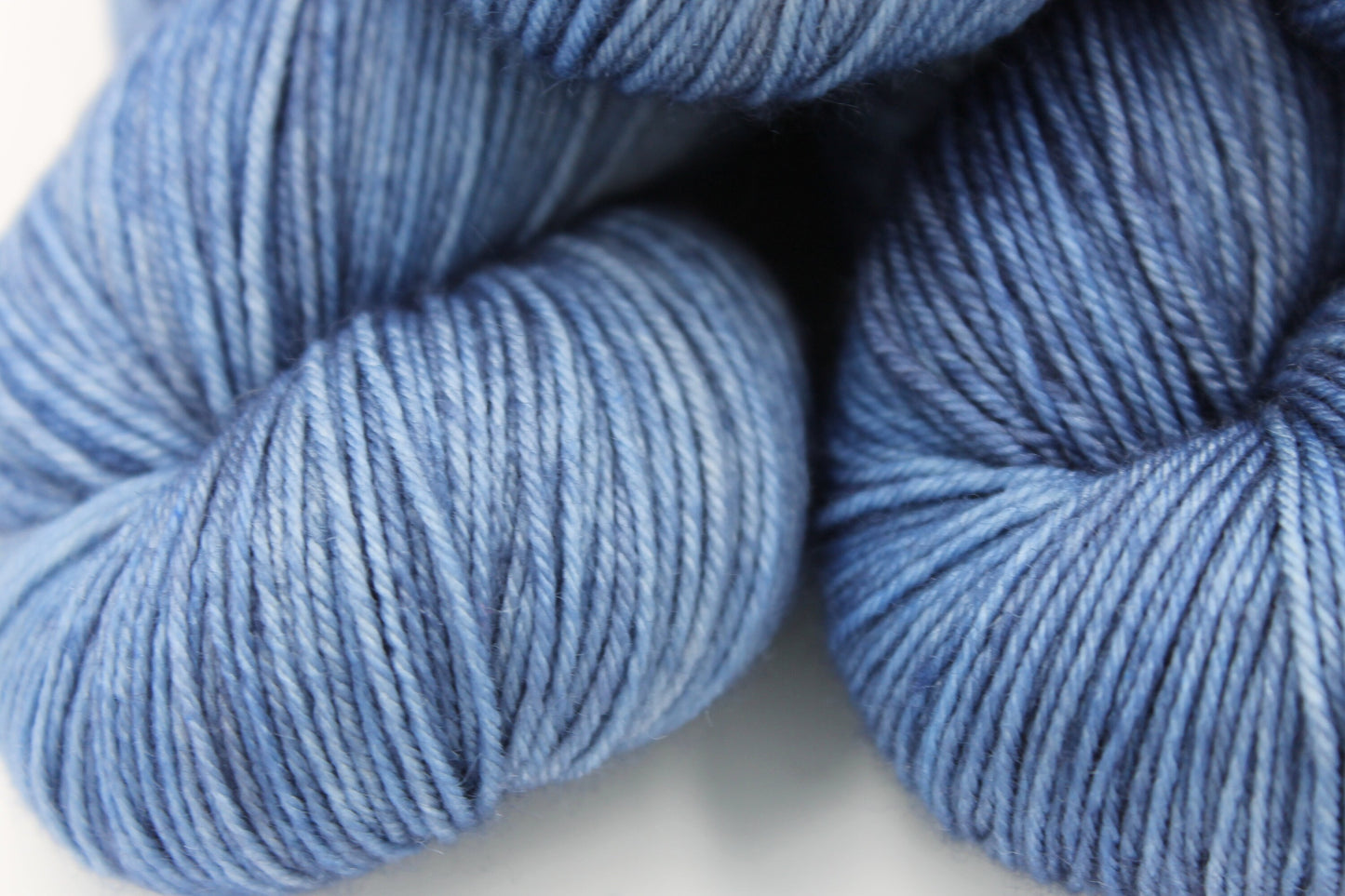 Denim, Sock Skein 75% SuperWash Merino and 25 Nylon Hand Dyed Yarn 100g