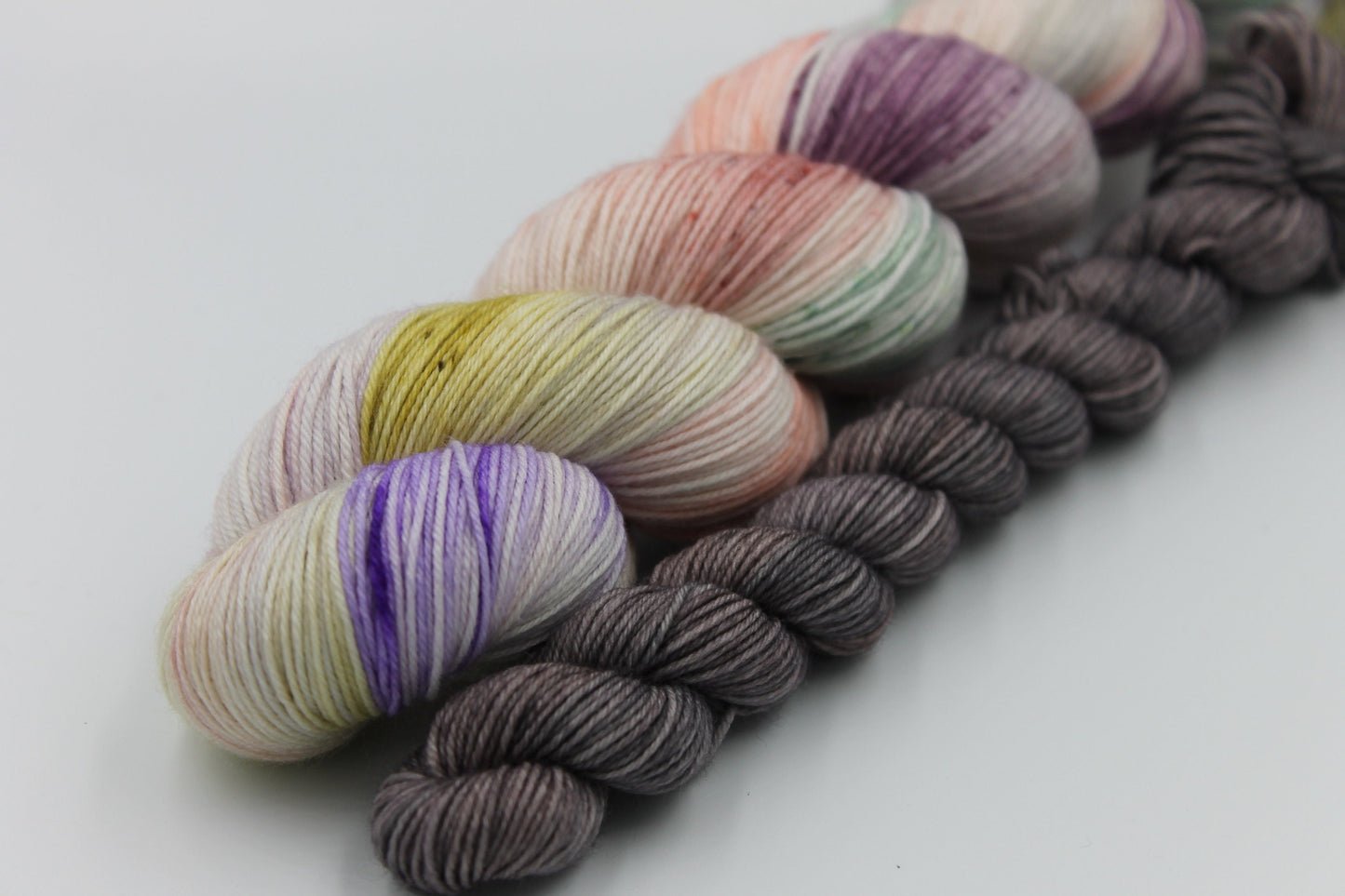 Your Turn To Fly Sock Set 75% SuperWash Merino 25 Nylon Hand Dyed Yarn 100g + 20g