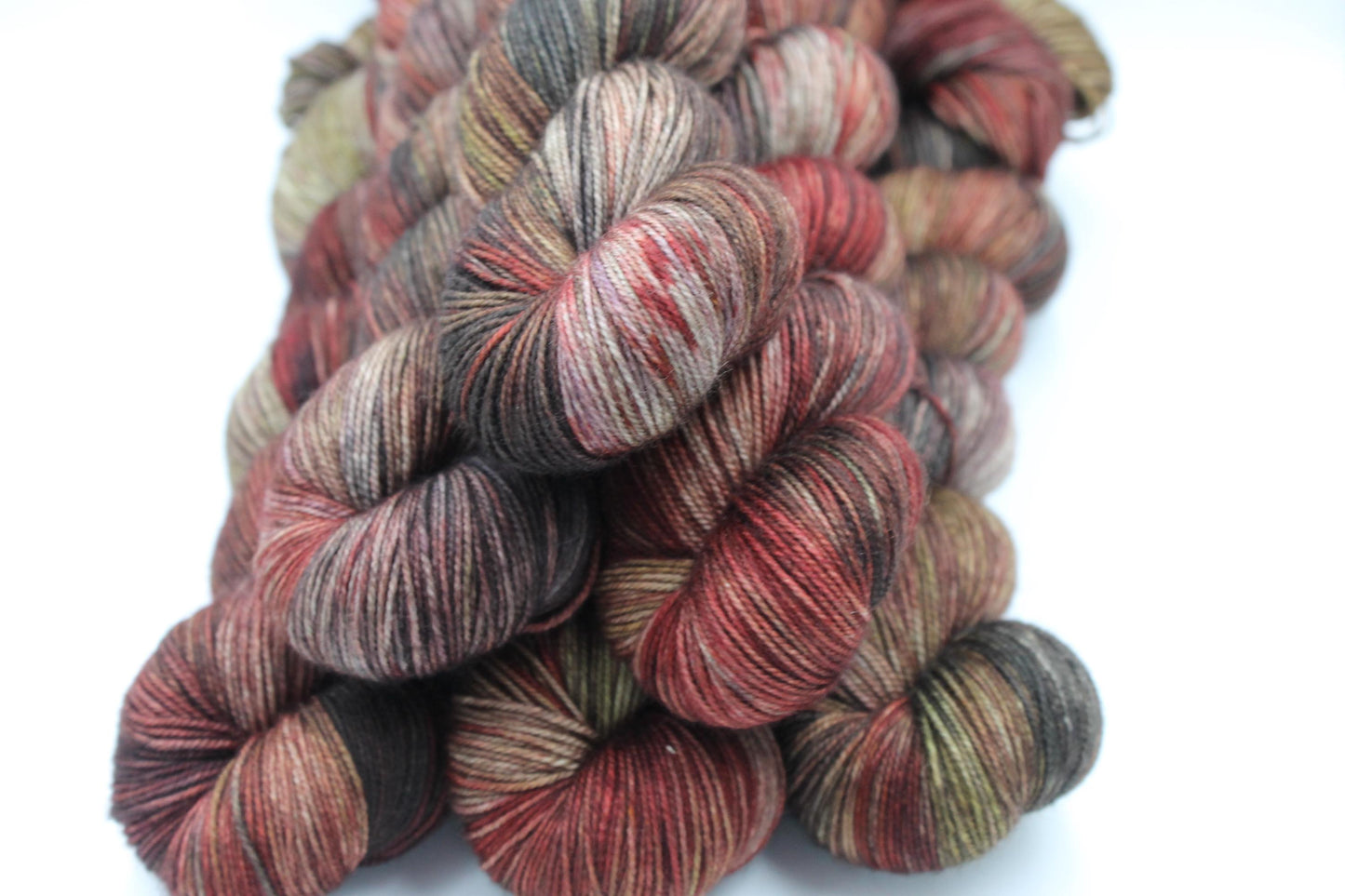 Roasted Chestnuts Sock Skein 70% Superwash Merino 20 Yak 10 Nylon