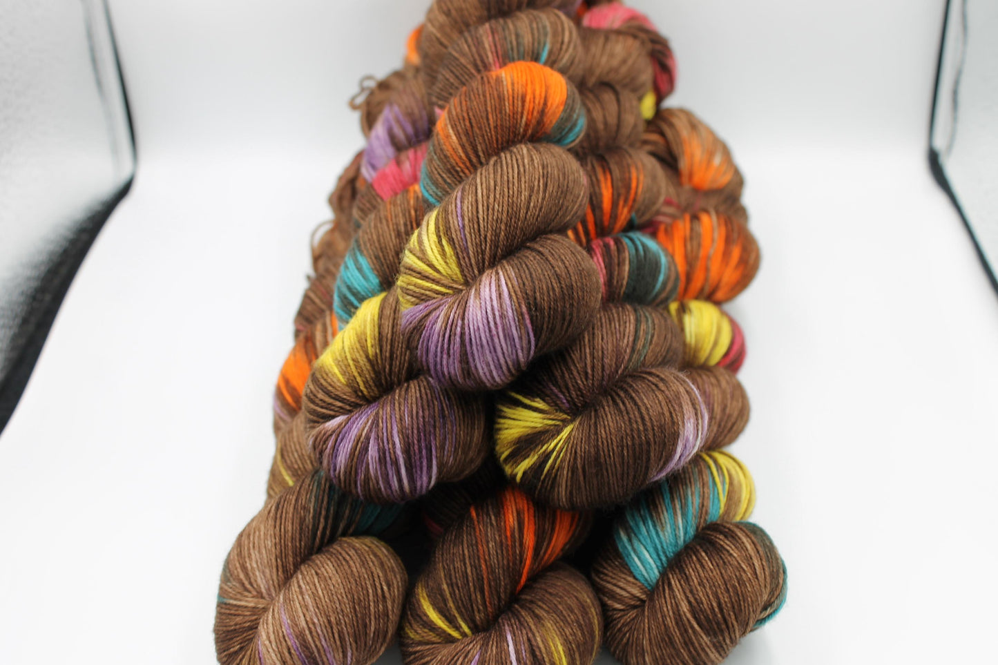 Smarties Sock Skein 75% SuperWash Merino and 25 Nylon Hand Dyed Yarn 100g
