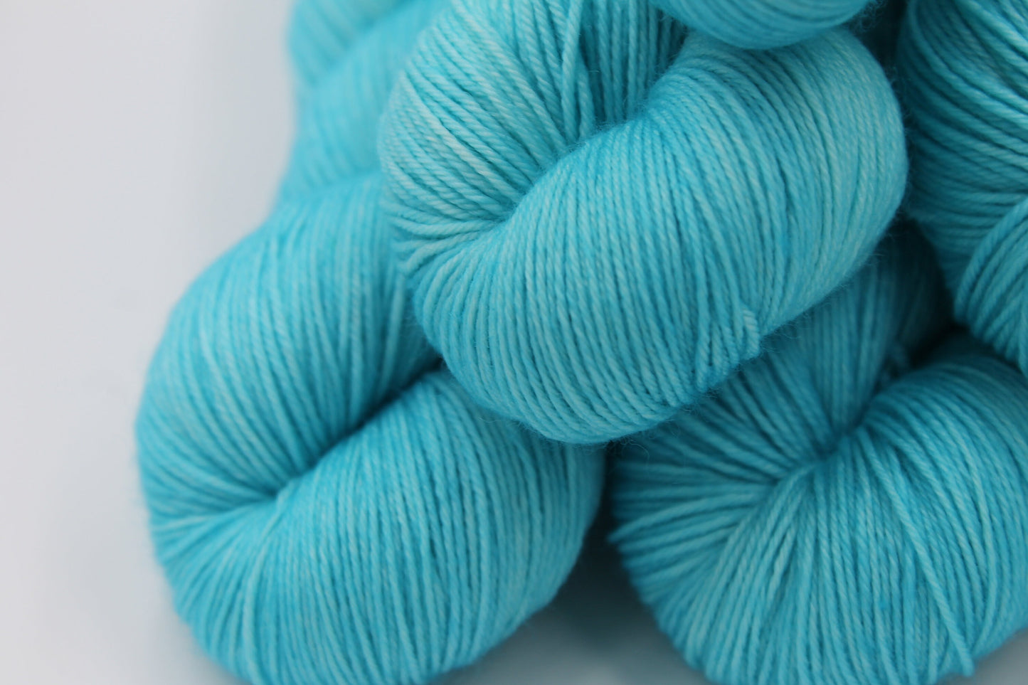 Lagoon Sock Skein 75% SuperWash Merino and 25 Nylon Hand Dyed Yarn 100g