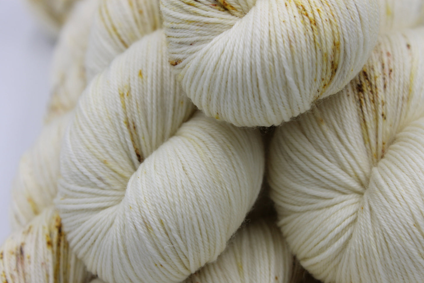 Sugarcane Light Speckle Sock Skein 75% SuperWash Merino and 25 Nylon Hand Dyed Yarn 100g