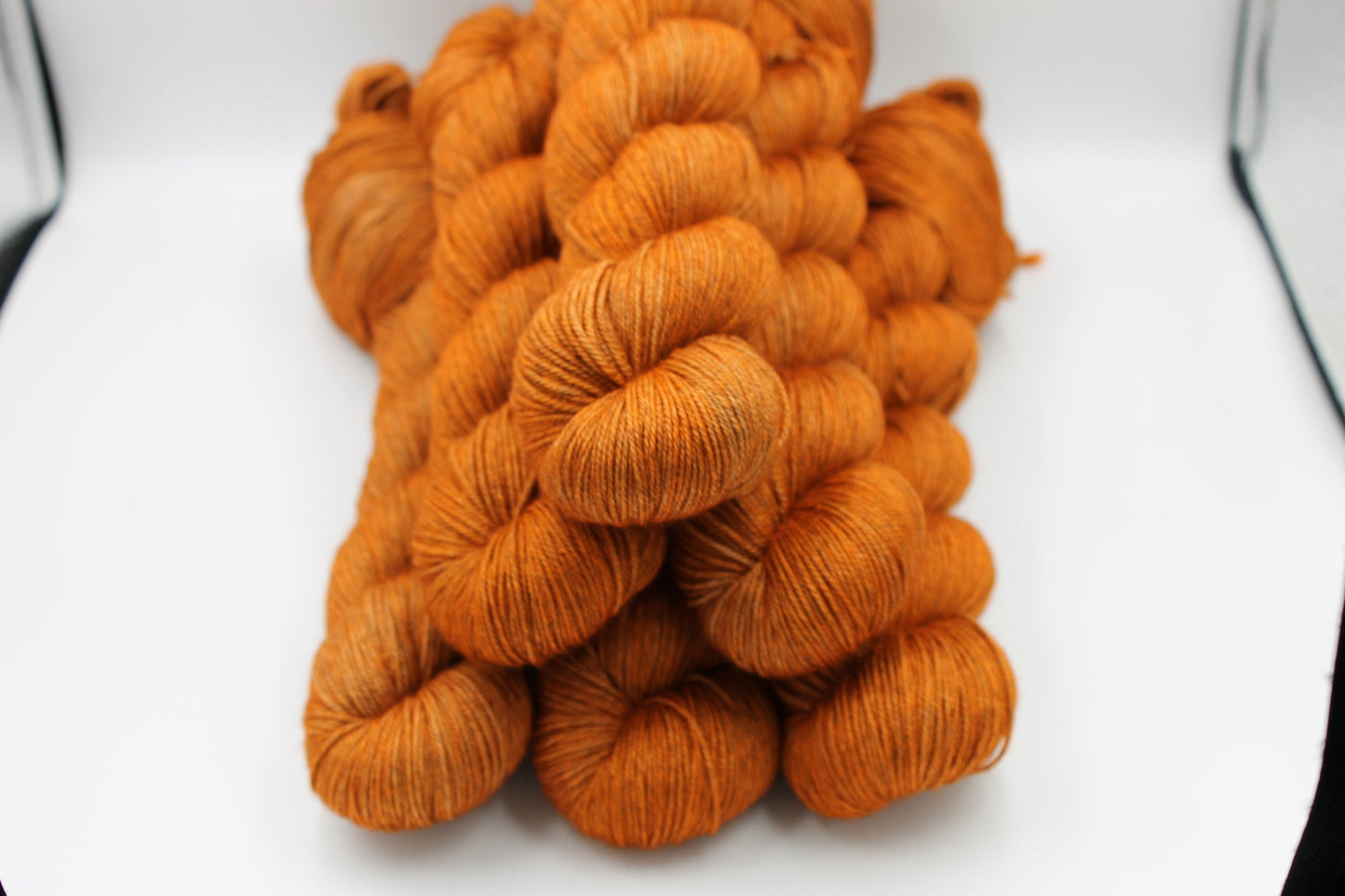 Marmalade Sock Skein 60% SuperWash Merino 20 silk and 20 Yak Hand Dyed Yarn