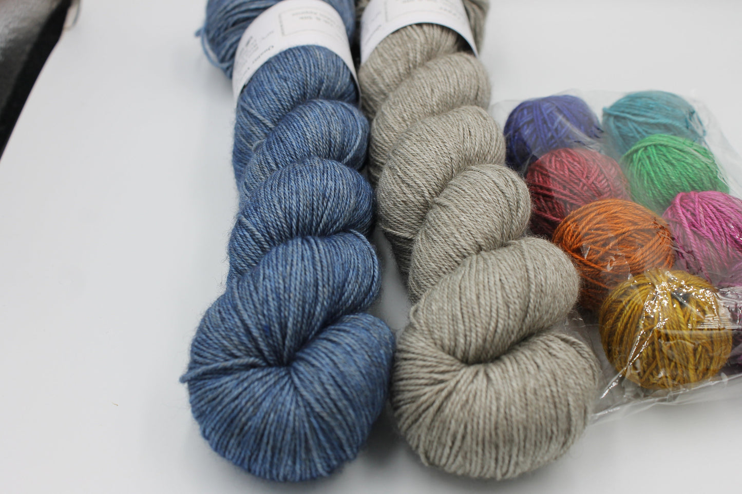 My Summer Song Bundle Sock Skein 60% SuperWash Merino 20 silk and 20 Yak Hand Dyed Yarn
