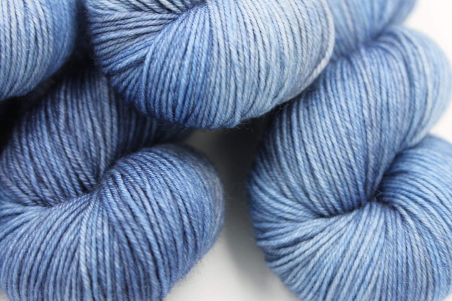 Denim, Sock Skein 75% SuperWash Merino and 25 Nylon Hand Dyed Yarn 100g