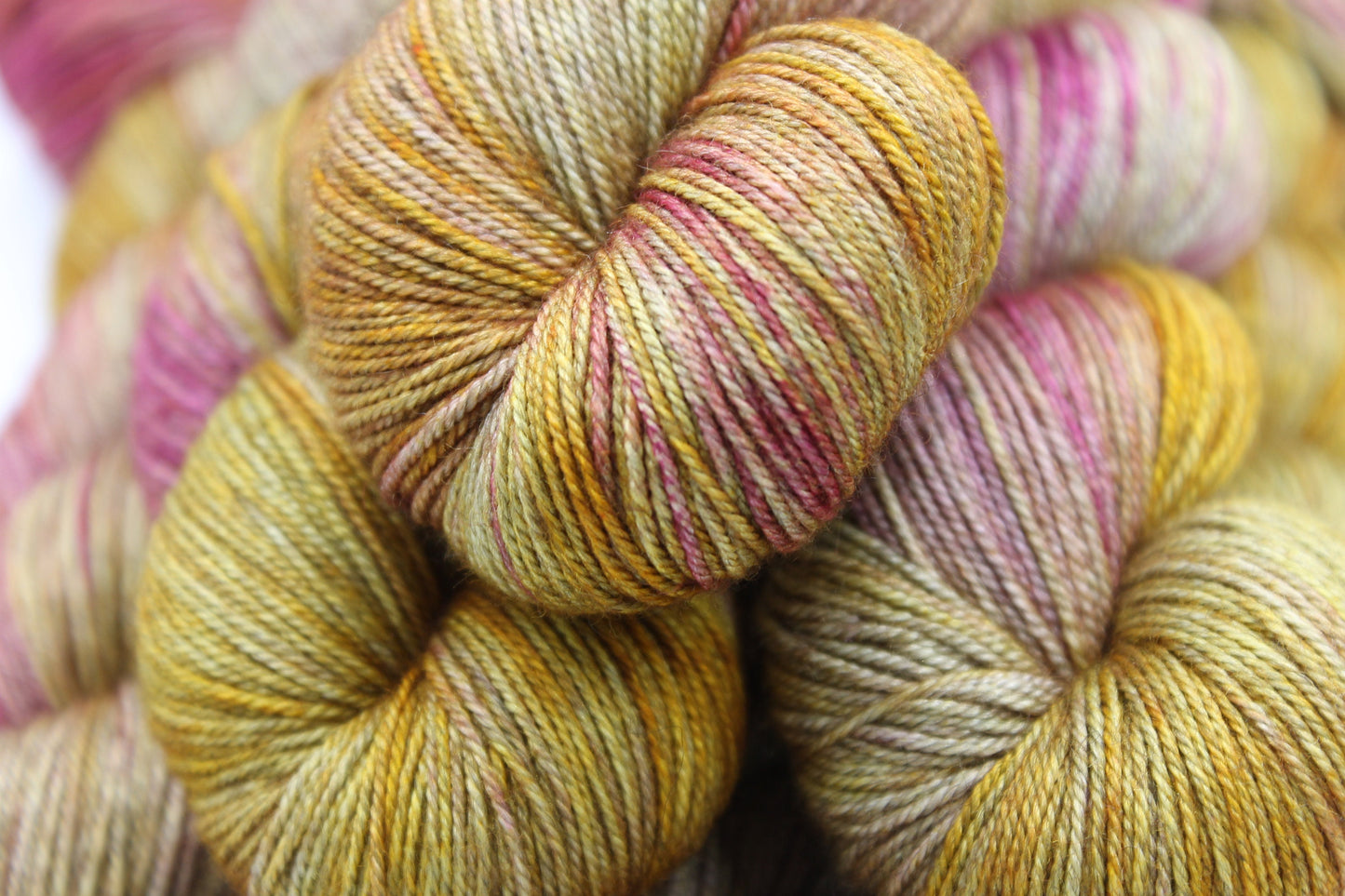 Brocade Sock Skein 60% SuperWash Merino 20 silk and 20 Yak Hand Dyed Yarn