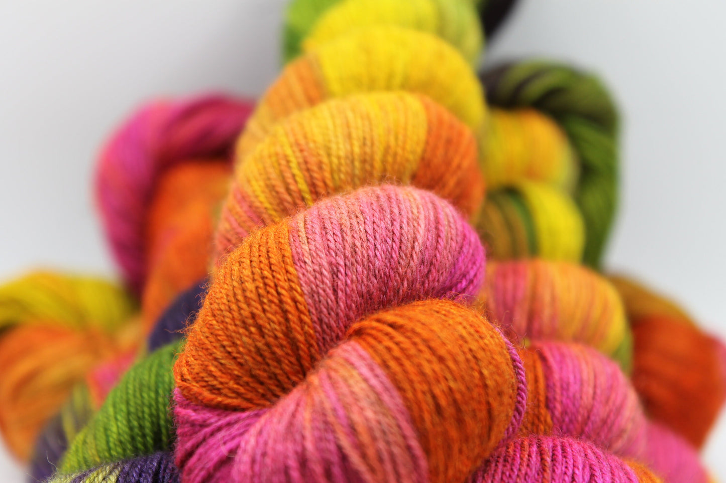 Spice Market Sock Skein 60% SuperWash Merino 20 silk and 20 Yak Hand Dyed Yarn